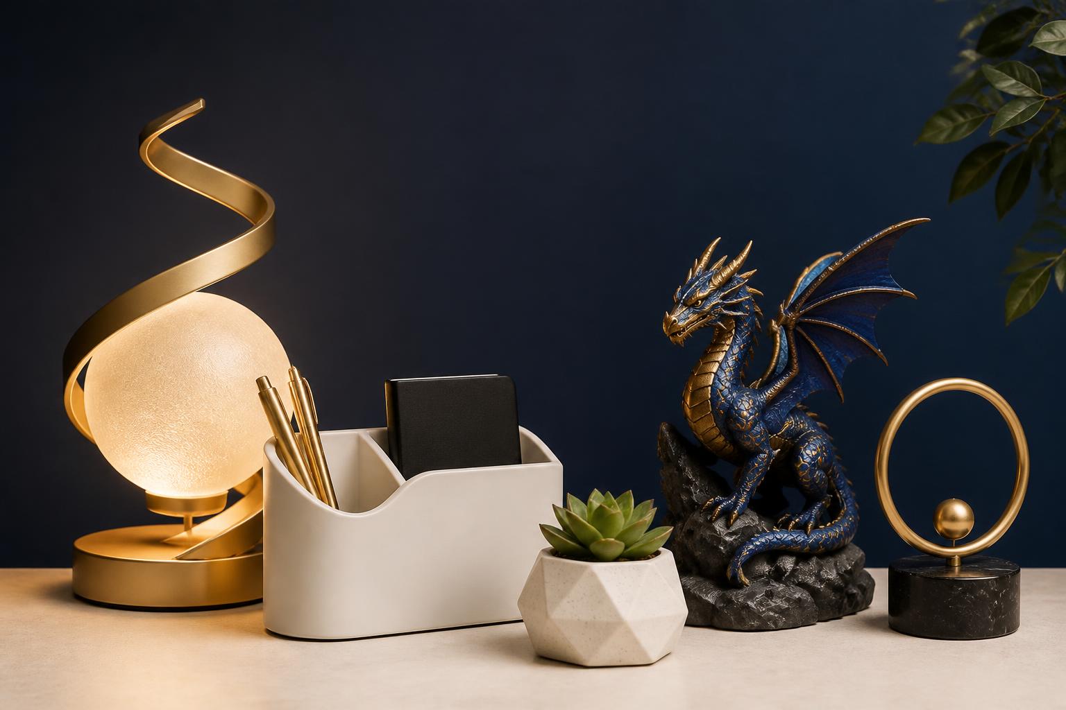 Zopta US lamps, home organization and decorative pieces styled together